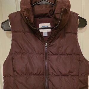 Old Navy Puffer Vest, Women's Small, Fleece-Lined